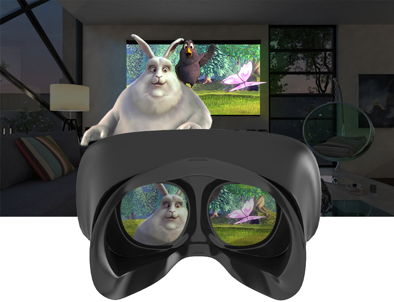 VR Cinema for 2D and 3D Videos Delight VR